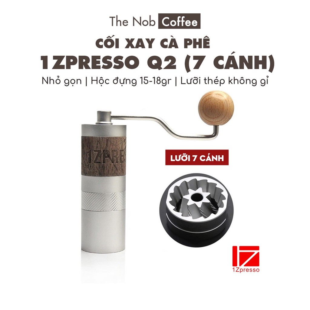 Cối xay cà phê cầm tay 1Zpresso Q2/Q Air/Q2S bản 7 cánh - Review chi tiết 2024