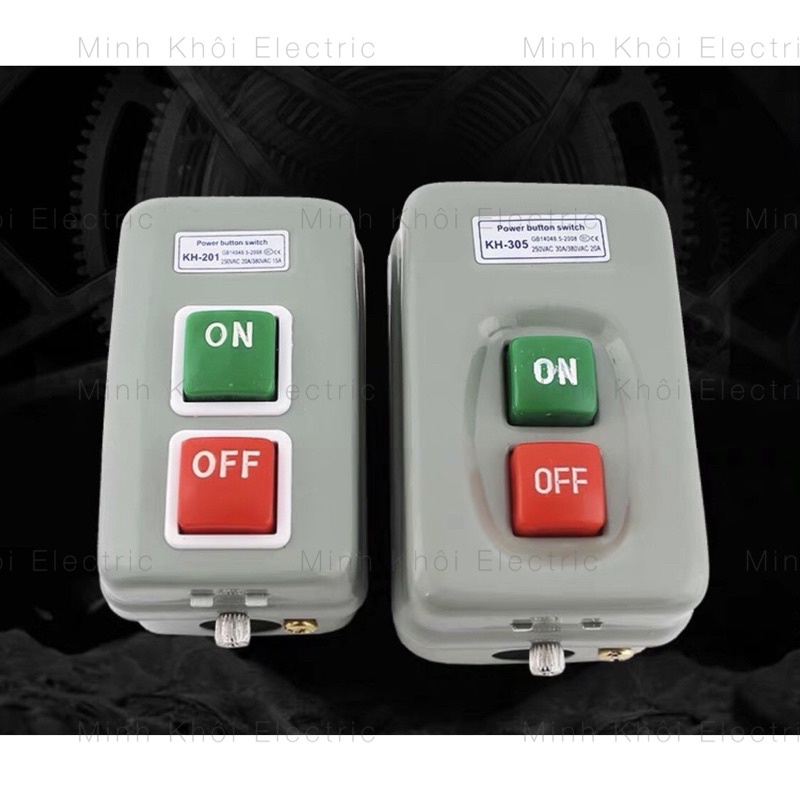 Công Tắc On Off Koino KH-201 và KH-305, công tắc điện ba pha on off ...