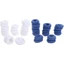DONOVANQQ Ngón Tay Cots Cotton Thể Thao Gear Bảo Vệ Ngón Tay Điều Dưỡng Băng Thể Thao An Toàn Xanh Trắng Ngón Tay Hình Ống Băng