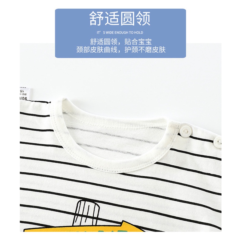 Trẻ Em Tay Ngắn Cotton Nguyên Chất Phong Cách Mới Áo Thun Bé Trai Hoạt Hình Bé Gái Tay Ngắn Phiên Bản Hàn Quốc Top