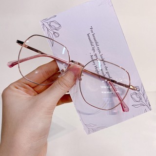 Gọng Kính Cận - Gọng Kim Loại Mắt Lục Giác Phong Cách Hàn Quốc Chống Bụi Ms 5036