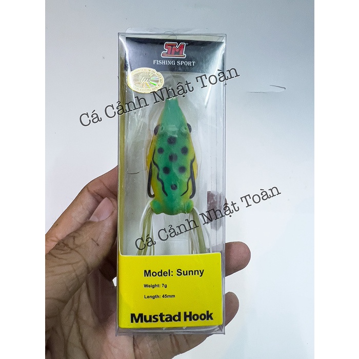 MỒI CÂU CÁ GIẢ NHÁI HƠI 3D CAO CẤP LURE CÁ LÓC GIÁ RẺ MUSTAD HOOK