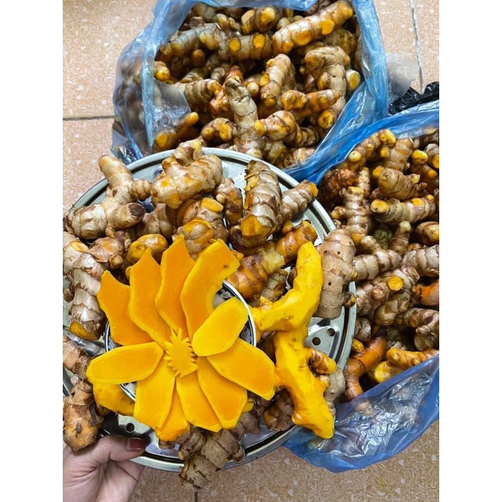 Tinh bột nghệ nguyên chất Organic hộp 500gr - trắng da, giảm mụn, mờ thâm nám, hỗ trợ tiêu hoá