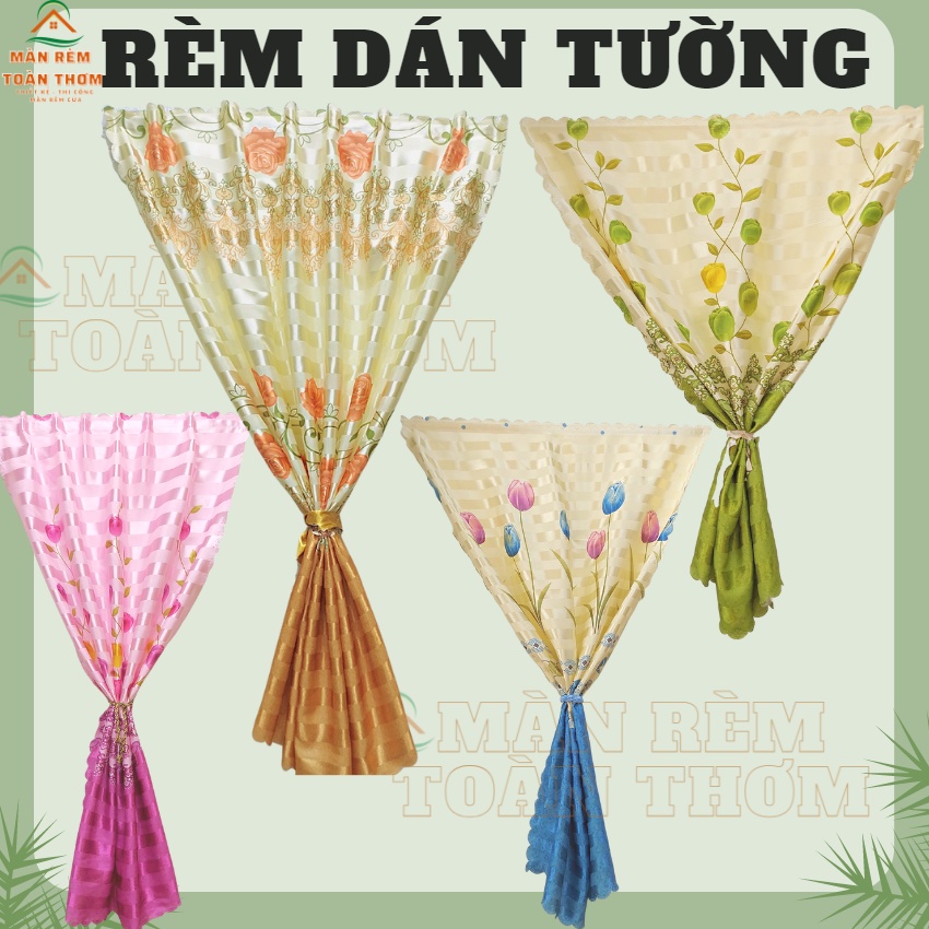 Rèm cửa sổ Dán tường Rẻ Đẹp trang trí phòng ngủ nhiều mẫu và kích cỡ ...