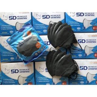 Khẩu Trang 5D Mask VINAMASK Hàng Chất Lượng 3 Lớp Kháng Khuẩn Được Kiểm Tra Hàng