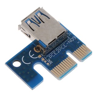 Dusur PCI-E Riser Card PCI cho Express 1X đến 16X Bộ mở rộng 6pin Bộ chuyển đổi GPU Khai thác USB 3 0 PCIE X1 Đồ họa Riser cho Vid