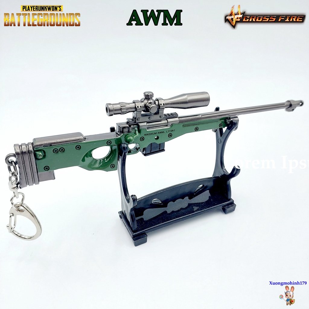 Mô hình AWM Đột Kích Crossfire PUBG Sniper 17cm | Shopee Việt Nam