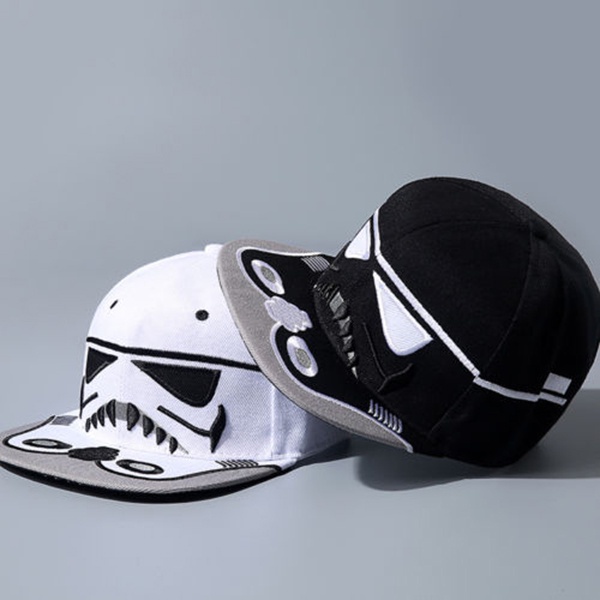 Unisex Mũ Bóng Chày Chiến Tranh Giữa Các Vì Sao Darth Vader Unisex Snapback Đen Trắng Nam Nữ Hip Hop Bố Nón Jedi Hiệp Sĩ Mũ