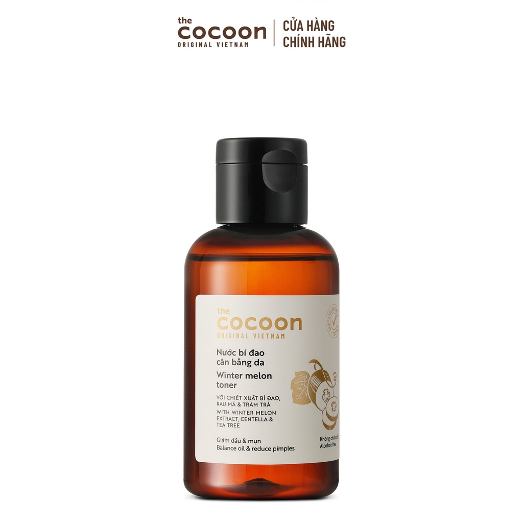 Nước bí đao cân bằng da (toner) Cocoon giảm dầu & mụn 140ml