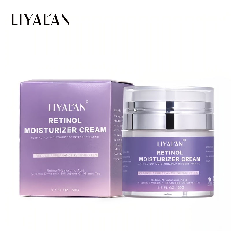 Ảnh Kem dưỡng ẩm LIYALAN 50g retinol hữu cơ tự nhiên chống lão hóa da cho nữ 1