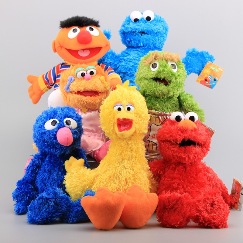 Con Rối Đường Phố Tay Sang Trọng Đồ Chơi Elmo Cookie Monster Ernie Vui Nhộn Và Tham Gia Mềm Mại Sang Trọng Trẻ Em * * Búp Bê Cho