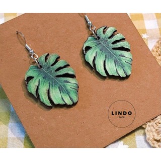 Khuyên tai/Bông tai gỗ Vintage LINDO - Bông tai đi biển, du lịch, đi chơi
