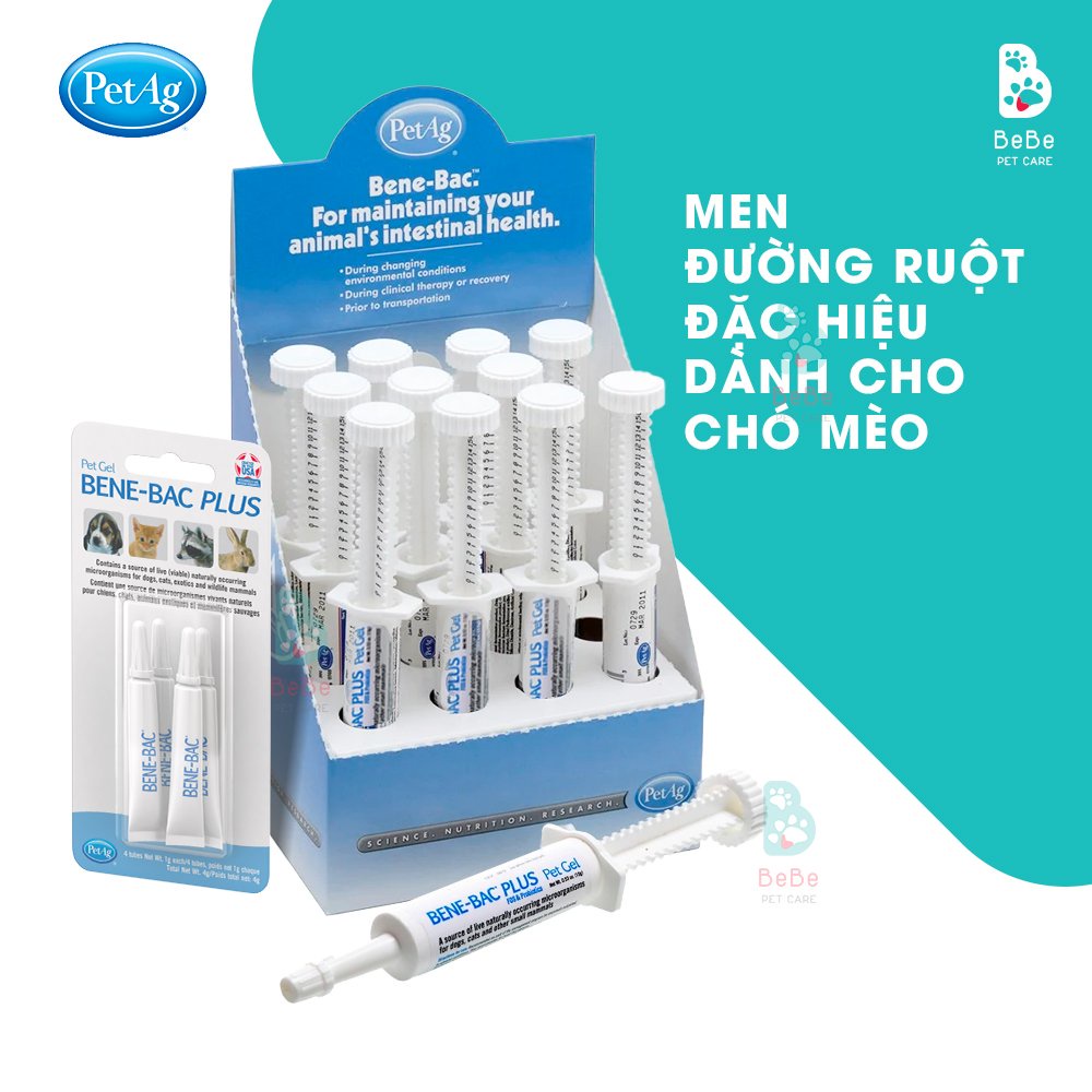 BENE-BAC PLUS GEL - Men Hỗ Trợ Đường Tiêu Hoá Cho Chó Mèo Từ Pet AG ...