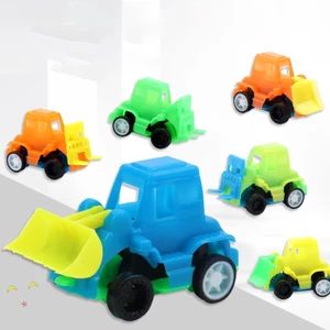 Set 2 chiếc xe công trường mini bằng nhựa cho bé