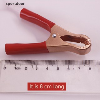 Bộ 2 Kẹp Kiểm Tra Điện Cá Sấu 30A Đỏ + Đen Cho Ô Tô