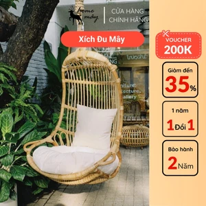 Xích đu mây tre đan CAO CẤP - Trang trí ban công, quán cafe, khách sạn, homestay