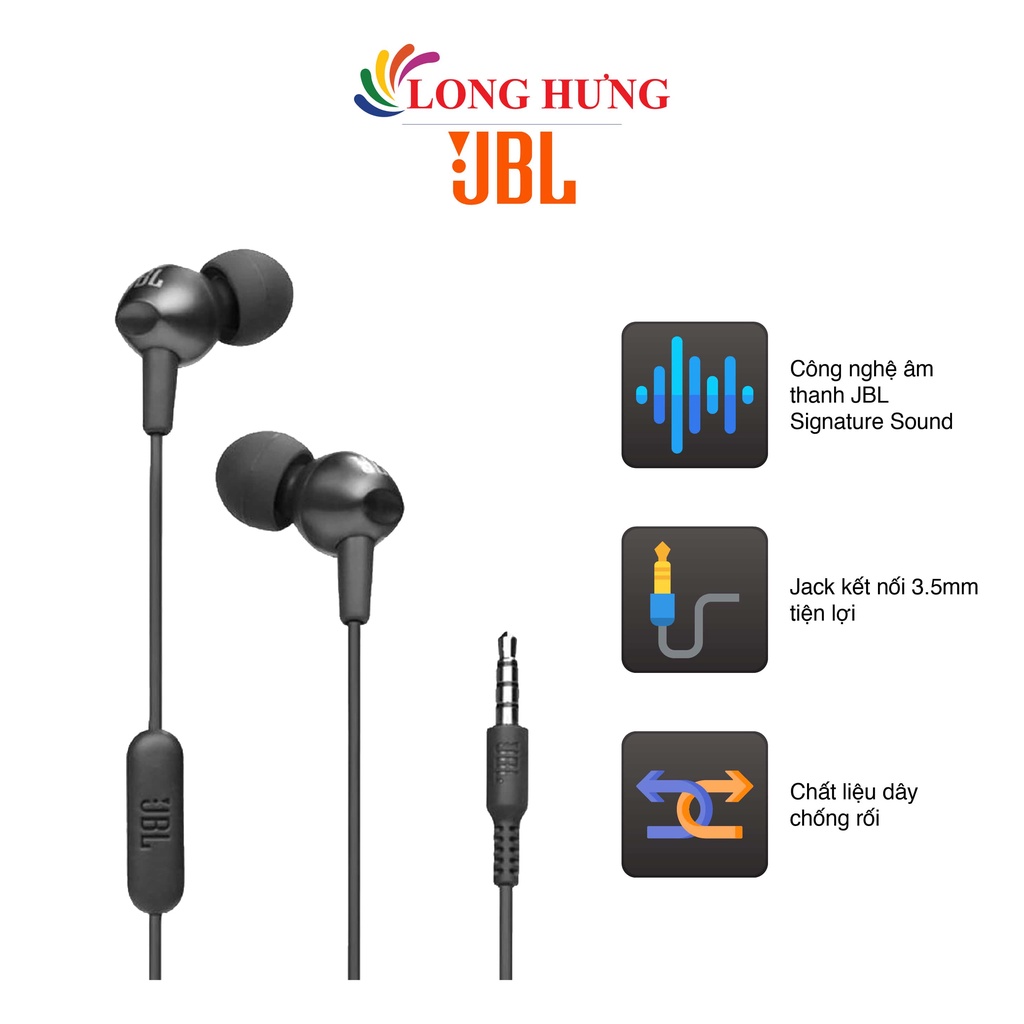 Tai nghe có dây In-ear JBL C200SI JBLC200SIU - Hàng chính hãng