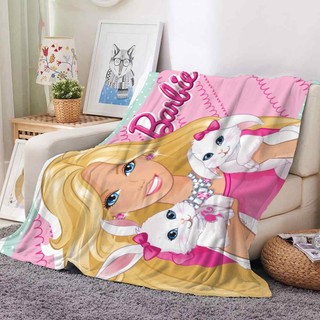Barbie Công Chúa Disney Hoạt Hình Dễ Thương Fashiom Trẻ Em 4 Kích Thước Flannel Chăn Mới Hoạt Hình Dễ Thương Mềm Mại Thoải Mái Ấm Giường Chăn Quà Tặng Sinh Nhật