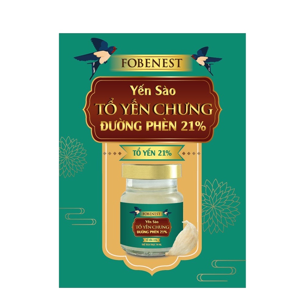 Hộp Yến Sào Fobelife 21% Yến Giúp Bồi Bổ Cơ Thể N2 - Lọ 70ml