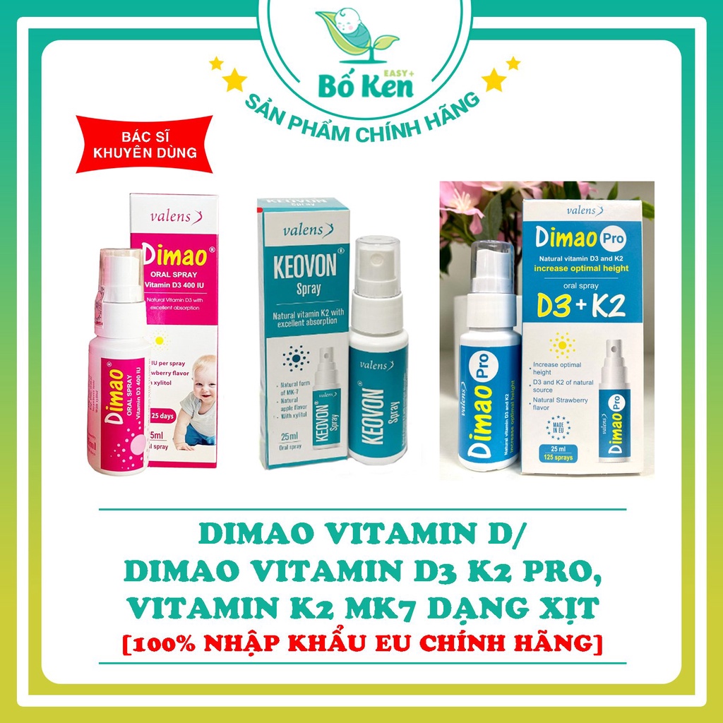 Dimao Pro Oral Spray D3 K2 có tác dụng gì nổi bật?
