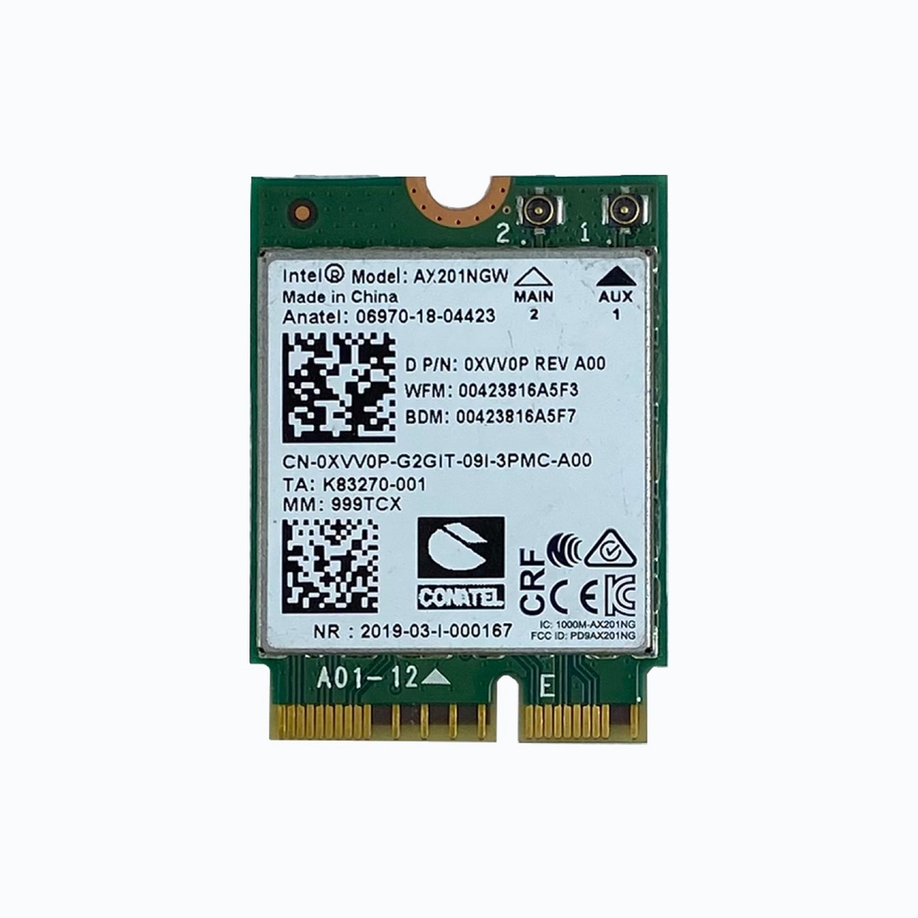 Card wifi bluetooth 2 băng tần AX201 NGW Wifi 6 Bluetooth 5.2 | Shopee ...