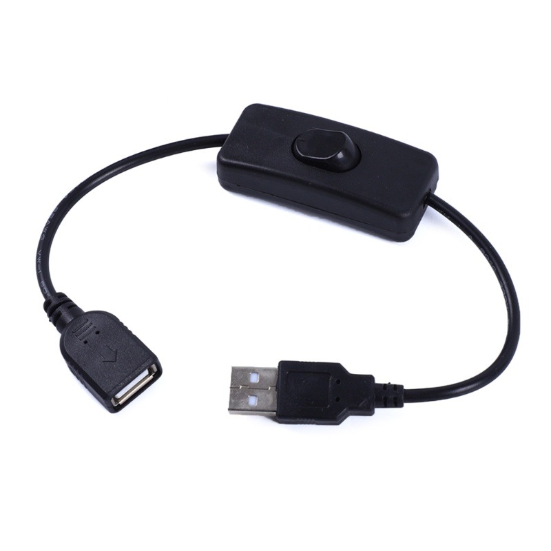 Bang USB Switch Line Cáp USB có On Switch Line 30CM 11 8inch Đen Trắng