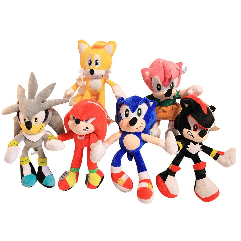 28cm Sonic Hoàn Hảo The Hedgehog Shadow Amy Rose Knuckle Tail Đồ Chơi Sang Trọng