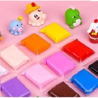 Bộ 12 màu đất sét siêu nhẹ tự khô/SOLFCLAY/DIY.(có dụng cụ và khuôn)