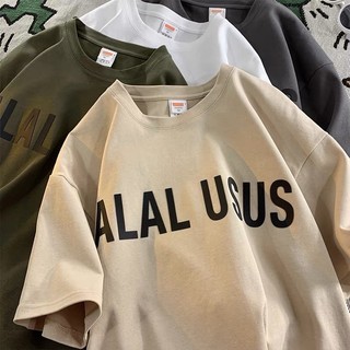 [ Rẻ cô địch ] Áo thun cotton tay lỡ dáng rộng unisex - ALAL USUS