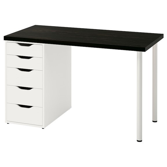 Ảnh DAISY, Bàn làm việc, bàn học 1 tủ ngăn kéo DEK_003, 120x60x73cm, bàn gỗ Scandi Home 2