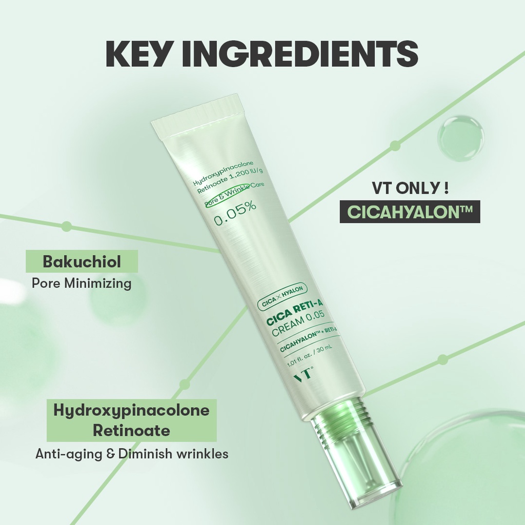 [VT] [SET] Tinh chất Retinol Cica 0.1 / Kem 0,05, Tinh chất Retinol / Mặt nạ Reti-A 30 chiếc / Mặt nạ Reti-A Bảy ngày, Bakuchiol, Làm sáng da, Chăm sóc nếp nhăn