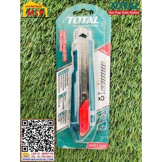 ĐỒ NGHỀ TOTAL Dao rọc giấy 18X100MM THT511836<HÀNG CHÍNH HÃNG>