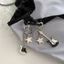 Unstop * Guitar Móc Khóa Kim Loại Mini Pentagram Ngôi Sao Móc Khóa Lấp Lánh Y2k Mặt Dây Chuyền Móc Khóa Trang Sức Giáng Sinh Người Yêu Âm Nhạc O