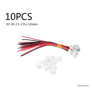 Set 10 Đầu Nối JST XH 2.5-2 Pin Female Với Dây Điện 120MM