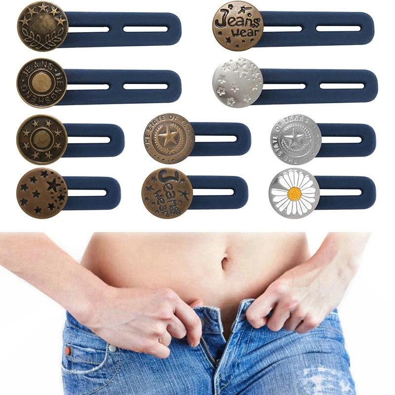 Nút Kim Loại Cao Cấp Gắn Mở Rộng Eo Quần Jean Tiện Lợi