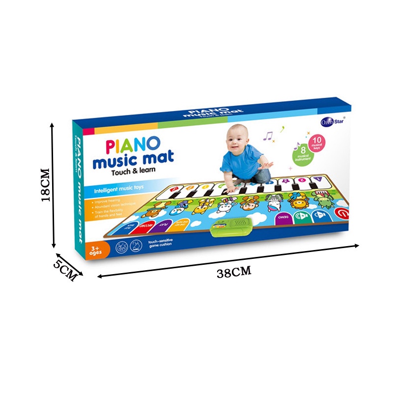 Đàn Piano - Đàn Thảm Ngồi Cho Bé Phiên Bản Nâng Cấp Gấp Gọn Có Ghi Âm, Chống Nước Giúp Bé Cảm Thụ Âm Nhạc