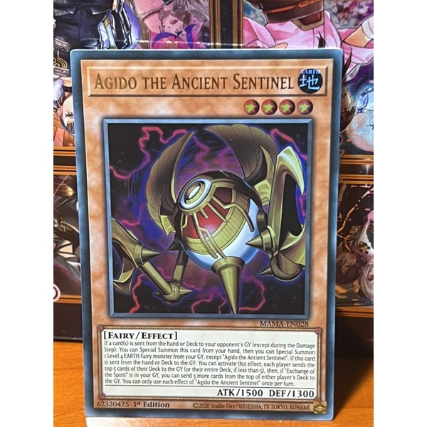 Thẻ bài Agido The Ancient Sentinel-MAMA-EN028-Ultra rare | Shopee Việt Nam