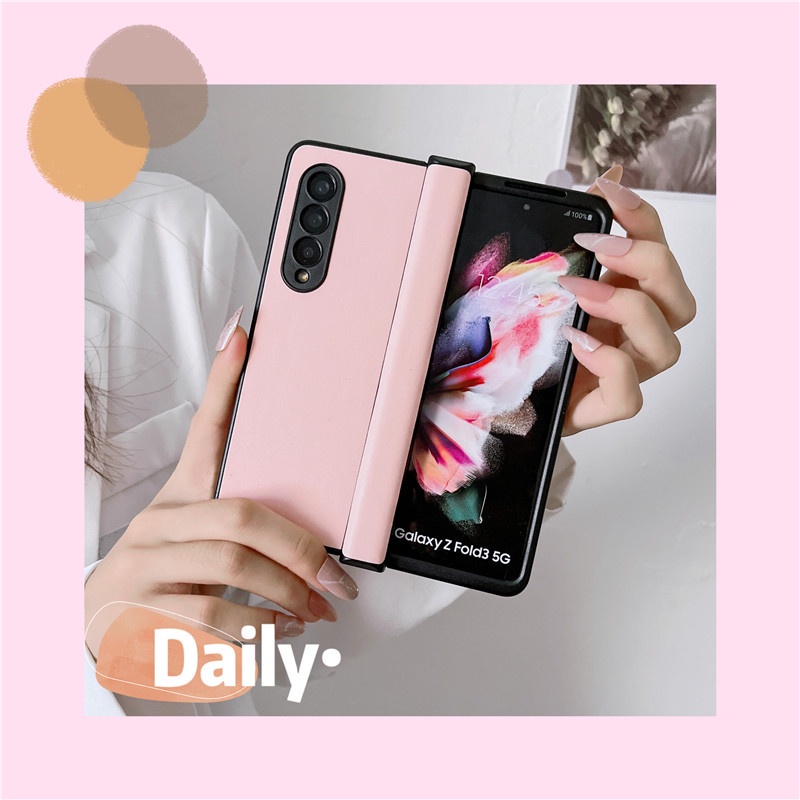 Ốp Điện Thoại Da PU Sang Trọng Chống Sốc Cho Samsung Galaxy Z Fold 3 Z Fold 4 5G Z Fold3 Z Fold4