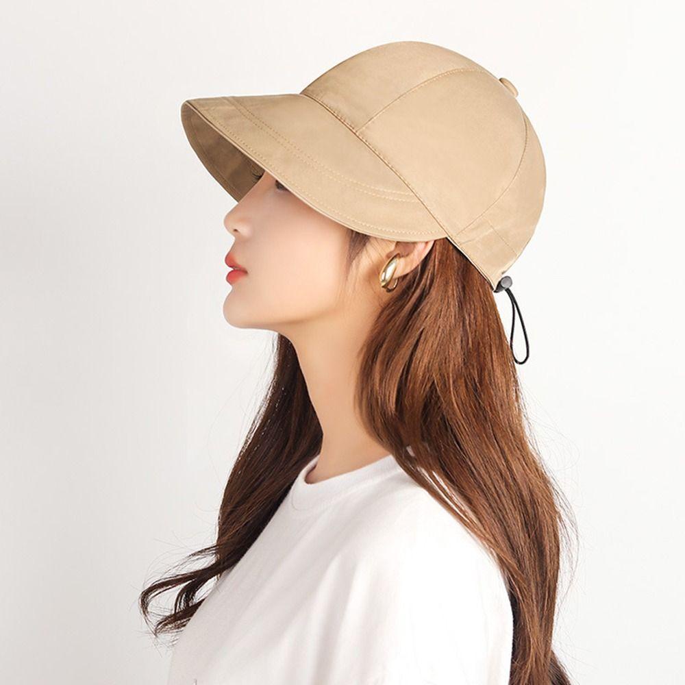 Mũ chống nắng đuôi ngựa rộng vành JKDESIGN - Điều chỉnh được, dây rút tiện lợi, phù hợp đi biển mùa hè
