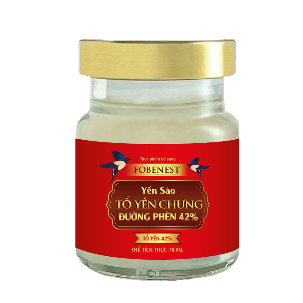 Hộp Yến Sào Fobenest Fobe 42% Yến Bồi Bổ Cơ Thể N1 - Lọ 70ml