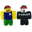 Búp bê nhồi bông mềm mại Roblox thú vị có mũ có thể tháo rời Giáng sinh hoàn hảo cho trẻ em