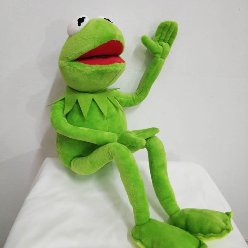 Đáng Yêu Kermit 18inch Muppet Ếch Sang Trọng Đồ Chơi Búp Bê Cho Cuddly Vui Nhộn Mềm Mại