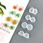 Flgo Clovers Bông Tai Làm Khuôn Silicon 4 Miếng Bộ Đồ Thủ Công