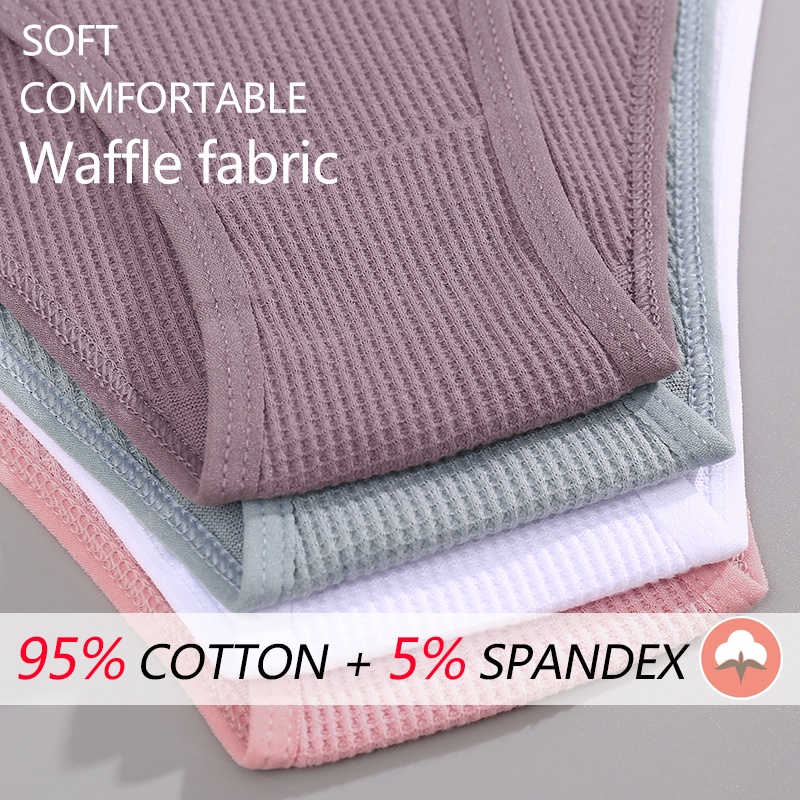 Ảnh Set 3 quần lót cotton FINETOO in chữ thoải mái thời trang cho nữ 1