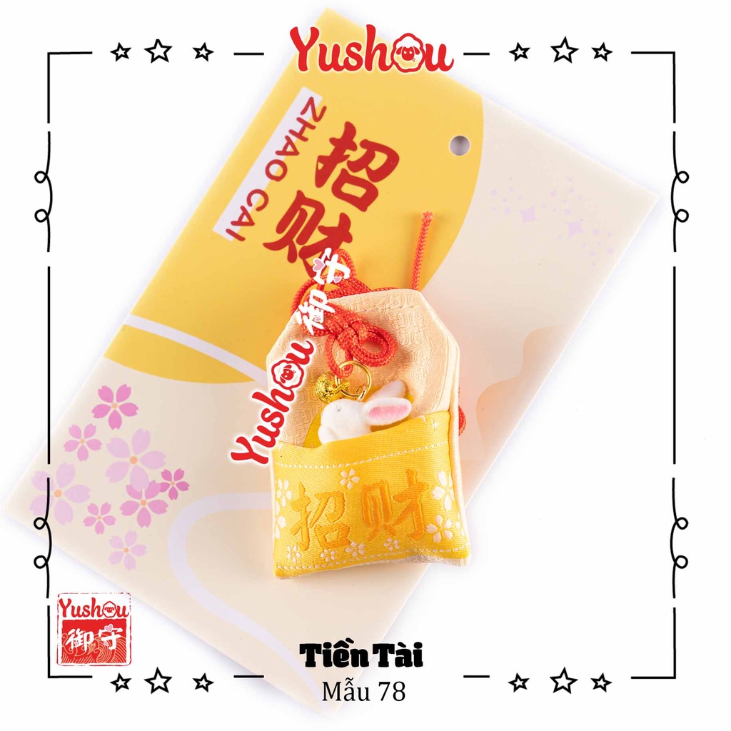 Túi Phước Yushou Tài Vận Mẫu 78 - Kiểu Omamori Nhật, Có sẵn, Quà tặng ý nghĩa.