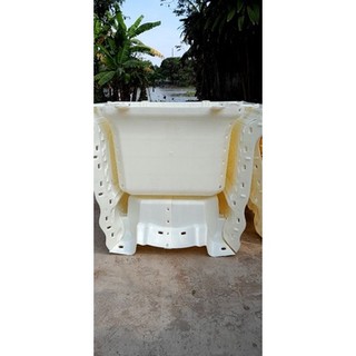 Khuôn chậu vuông rộng 70 cm chân liền nhựa abs dày dặn