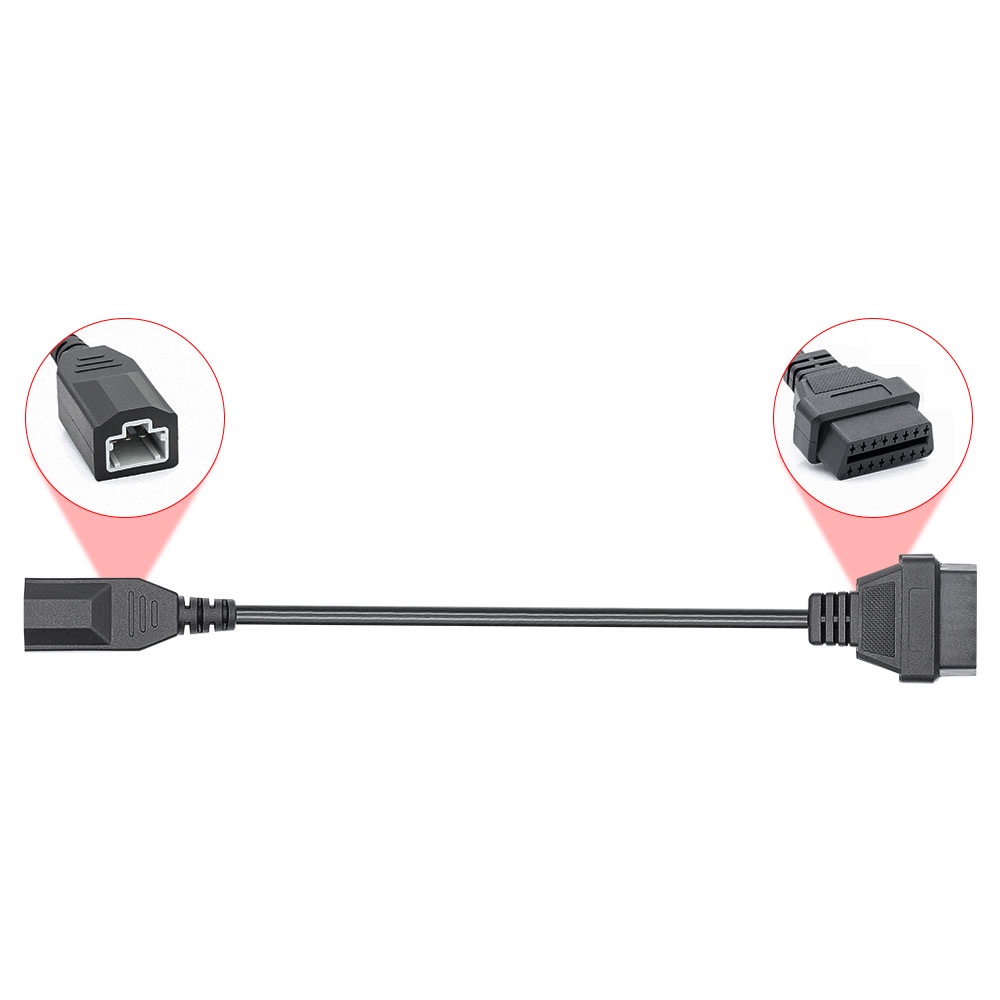 Máy Quét OBD2 ELM327 3Pin Cho Xe Honda Đến 16 Pin OBD2 Cáp Chẩn Đoán 3 Pin Cho Xe Honda Cũ OBD2 Adapter Kết Nối
