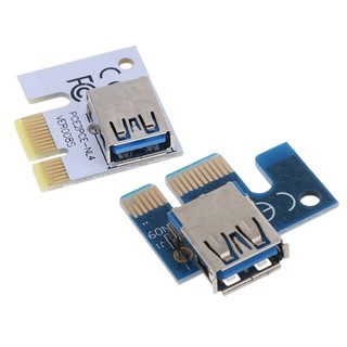 Dusur PCI-E Riser Card PCI cho Express 1X đến 16X Bộ mở rộng 6pin Bộ chuyển đổi GPU Khai thác USB 3 0 PCIE X1 Đồ họa Riser cho Vid