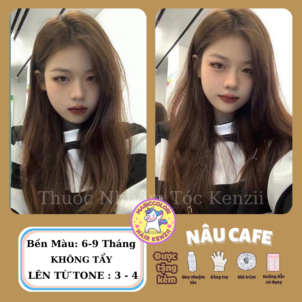 Thuốc nhuộm tóc nâu cafe được yêu thích bởi sự đơn giản và tinh tế, giúp tạo cho người sử dụng sự tự tin và quyến rũ. Hãy xem ảnh này để khám phá vẻ đẹp của màu tóc này nhé!