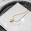 Vòng cổ titan nữ không gỉ mạ vàng 18k thiết kế mặt trái tim trẻ trung dễ thương